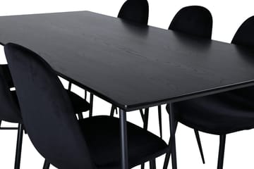 Petra Matbord 190 cm med 6 Polar Köksstol - Möbler - Matplats - Matgrupp & matbord med stolar