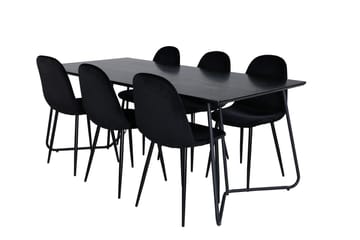 Petra Matbord 190 cm med 6 Polar Köksstol - Möbler - Matplats - Matgrupp & matbord med stolar