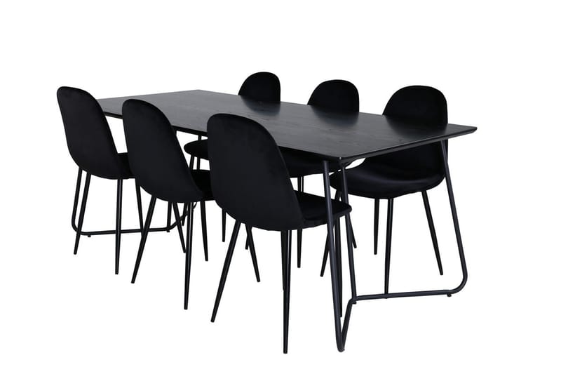 Petra Matbord 190 cm med 6 Polar Köksstol - Möbler - Matplats - Matgrupp & matbord med stolar