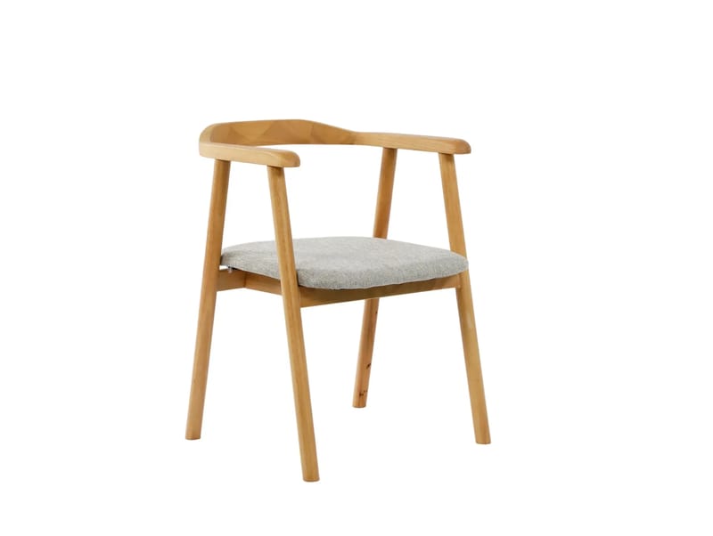 Peyra Förlängningsbart runt 120-220 cm Ek med 4 Jolie Matstolar - Ek/Beige - Möbler - Matplats - Matgrupp & matbord med stolar