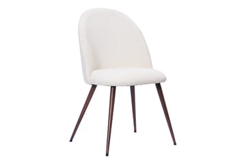Peyra Förlängningsbart runt 120-220 cm Rökt Ek med 4 Nibe Plus Matstolar - Rökt Ek/Vit - Möbler - Matplats - Matgrupp & matbord med stolar