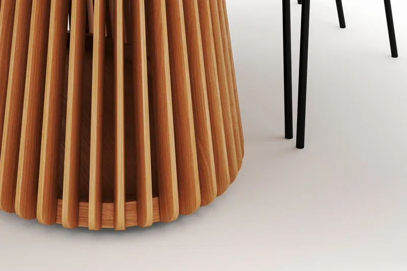 Peyra Matbord 200 cm Oval med 6 Gemmiano Stolar - Natur - Möbler - Matplats - Matgrupp & matbord med stolar