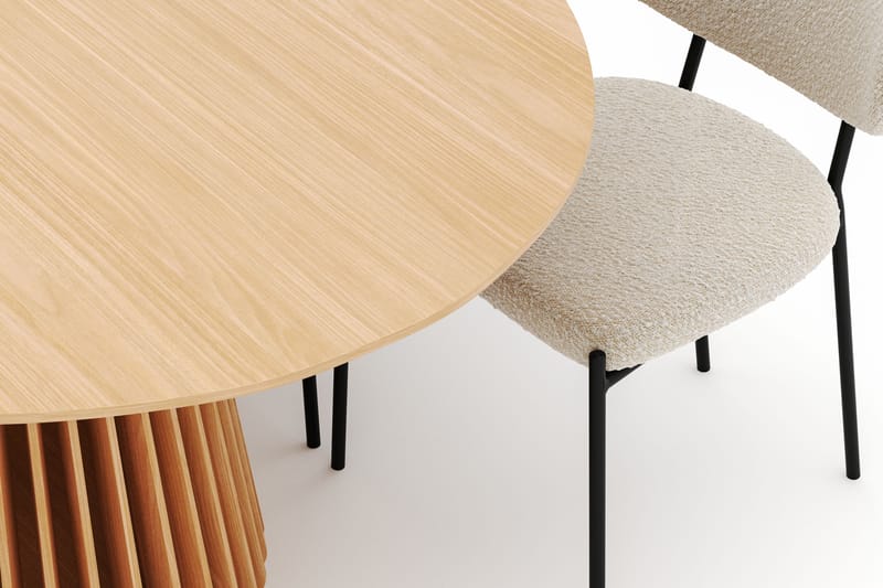 Peyra Matbord 200 cm Oval med 6 Gemmiano Stolar - Natur - Möbler - Matplats - Matgrupp & matbord med stolar