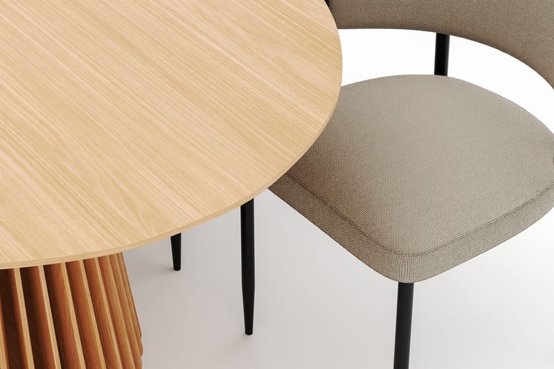Peyra Matbord 200 cm Oval med 6 Sawako Stolar - Natur - Möbler - Matplats - Matgrupp & matbord med stolar