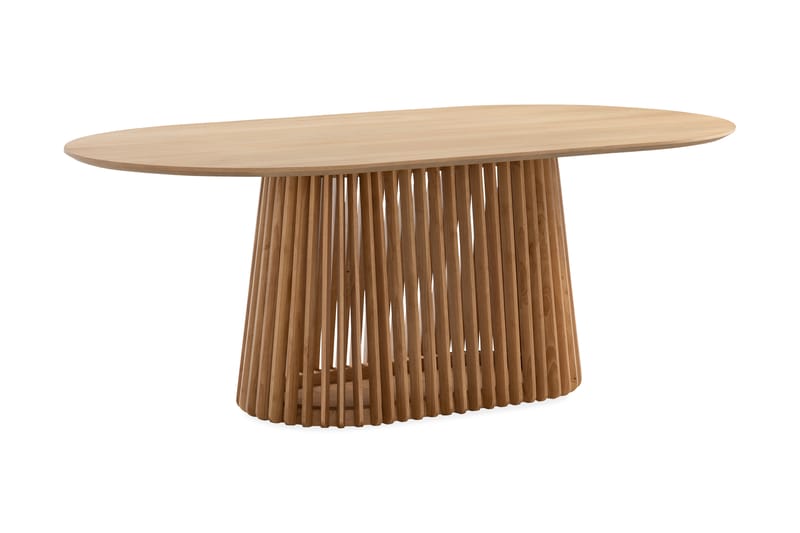 Peyra Matbord 200 cm Oval med 6 Sawako Stolar - Natur - Möbler - Matplats - Matgrupp & matbord med stolar