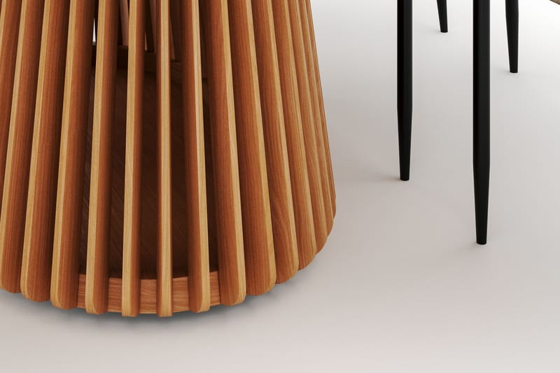Peyra Matbord 200 cm Oval med 6 Sawako Stolar - Natur - Möbler - Matplats - Matgrupp & matbord med stolar