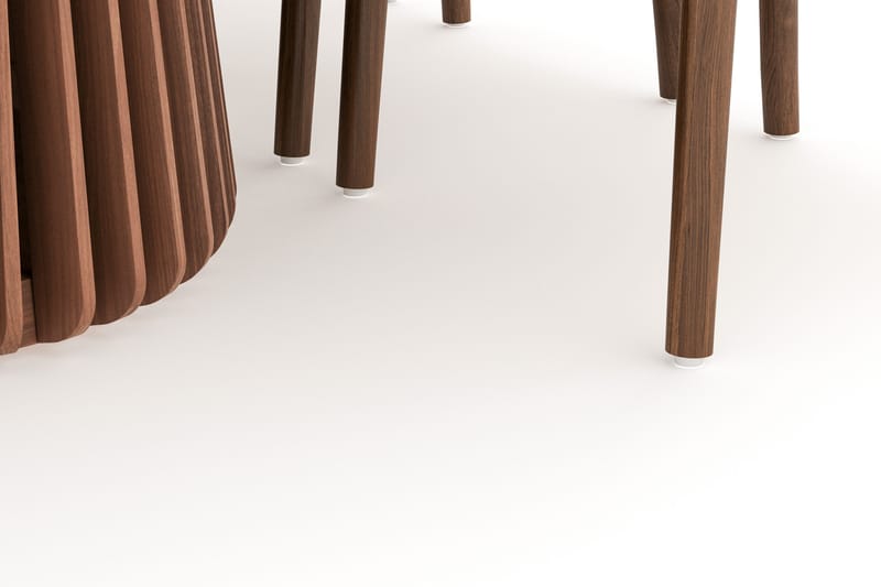 Peyra Matgrupp 200 cm Ovalt med 6 Dastoori Matstol - 2220070-6,1893316-1 - Valnöt - Möbler - Matplats - Matgrupp & matbord med stolar