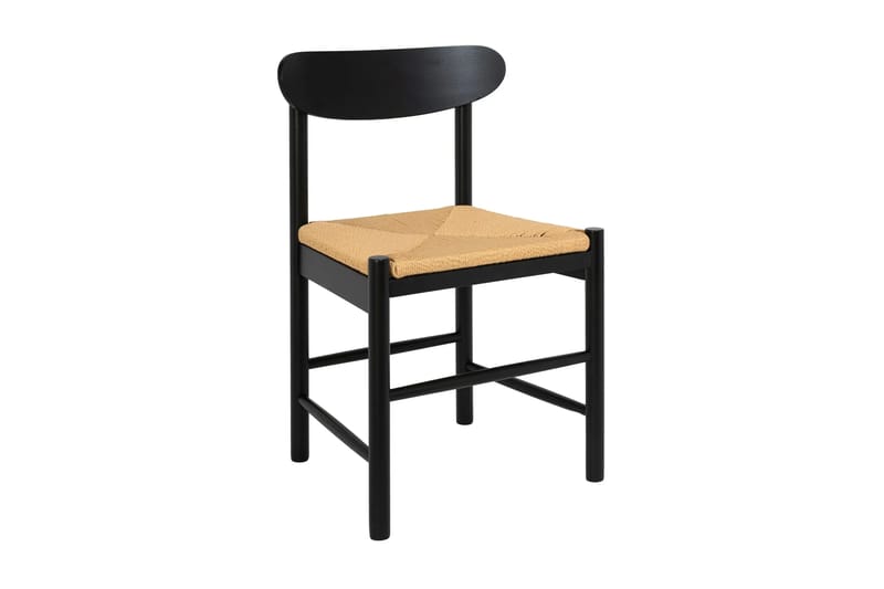 Peyra Matgrupp runt 180 cm Svart med 8 Malte Matstolar - Möbler - Matplats - Matgrupp & matbord med stolar