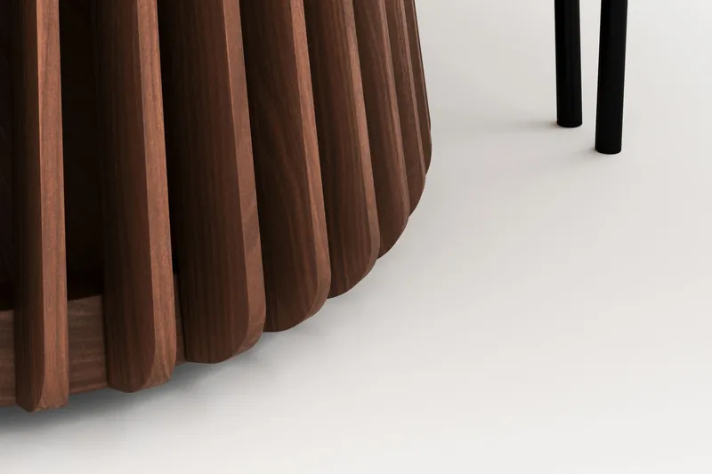 Peyra Ovalt Matbord 200 cm med 6 Gemmiano Stolar - Valnöt - Möbler - Matplats - Matgrupp & matbord med stolar