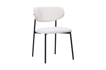 Peyra Rund Utdragbar Matgrupp 120-220 cm – Matbord med 4 Lucy Matstolar i Trä med Rökt Ek-utseende - Mörkbrun|Vit - Möbler - Matplats - Matgrupp & matbord med stolar