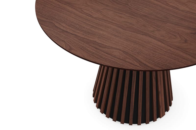 Peyra Runt Matbord 110 cm Fanér - Valnöt - Möbler - Matplats - Matbord & köksbord