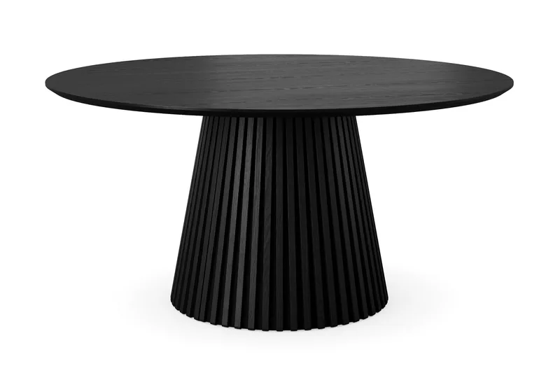 Peyra Runt Matbord 150 cm Fanér - Svart - Möbler - Matplats - Matbord & köksbord