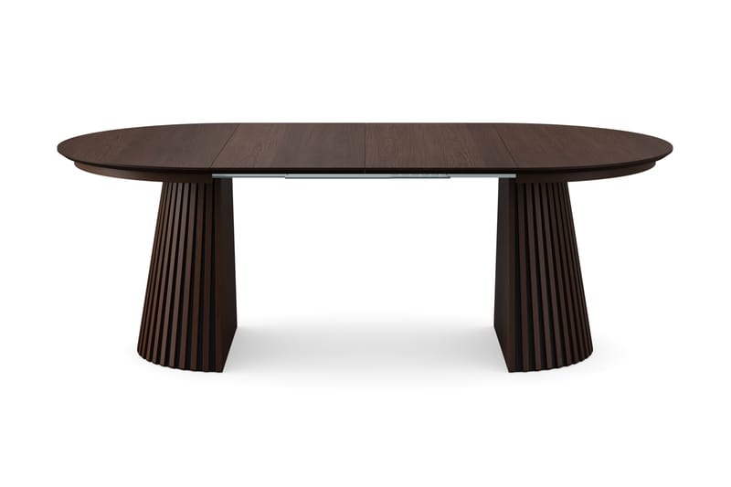 Peyra Runt Matbord förlängningsbart 120-220 cm Fanér - Rökt ek - Möbler - Matplats - Matbord & köksbord