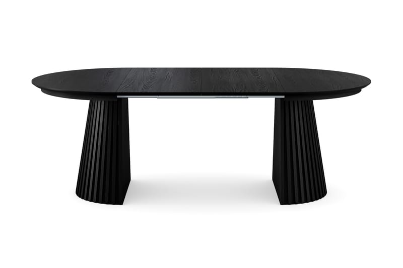 Peyra Runt Matbord förlängningsbart 120-220 cm Fanér - Svart - Möbler - Matplats - Matbord & köksbord