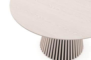 Peyra Runt Matbord förlängningsbart 120-220 cm Fanér - Vitlaserad ek - Möbler - Matplats - Matbord & köksbord