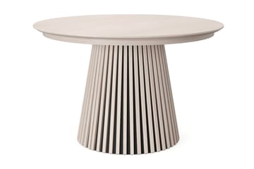 Peyra Runt Matbord förlängningsbart 120-220 cm Fanér - Vitlaserad ek - Möbler - Matplats - Matbord & köksbord