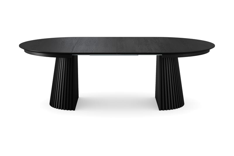 Peyra Runt Matbord förlängningsbart 140-240 cm Fanér - Svart - Möbler - Matplats - Matbord & köksbord