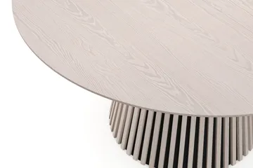 Peyra Runt Matbord förlängningsbart 140-240 cm Fanér - Vitlaserad ek - Möbler - Matplats - Matbord & köksbord