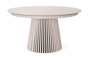 Peyra Runt Matbord förlängningsbart 140-240 cm Fanér - Vitlaserad ek - Möbler - Matplats - Matbord & köksbord