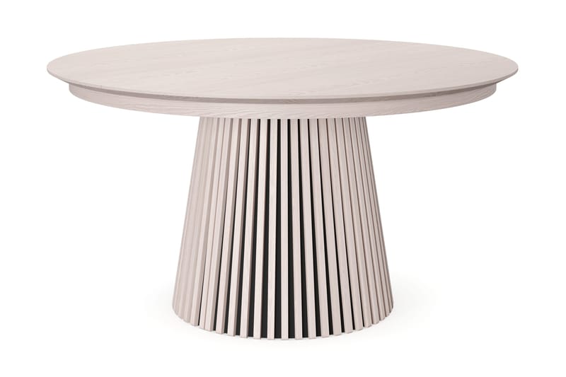 Peyra Runt Matbord förlängningsbart 140-240 cm Fanér - Vitlaserad ek - Möbler - Matplats - Matbord & köksbord