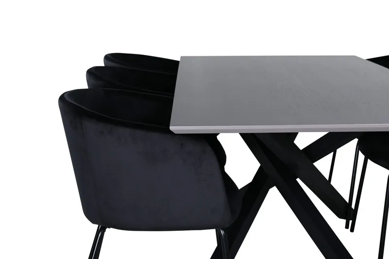 Piazza Matbord 190 cm med 6 Berit Karmstol med Armstöd - Möbler - Matplats - Matgrupp & matbord med stolar