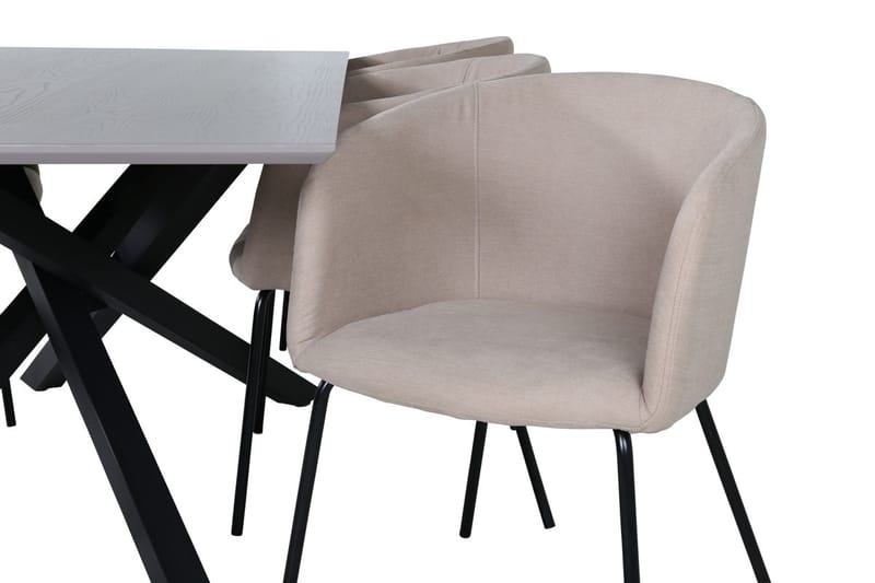 Piazza Matbord 190 cm med 6 Berit Karmstol med Armstöd - Möbler - Matplats - Matgrupp & matbord med stolar