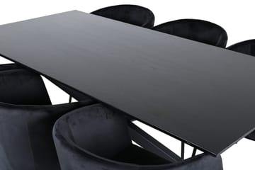 Piazza Matbord 190 cm med 6 Berit Karmstol med Armstöd - Möbler - Matplats - Matgrupp & matbord med stolar