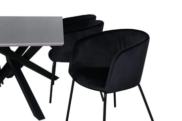 Piazza Matbord 190 cm med 6 Berit Karmstol med Armstöd - Möbler - Matplats - Matgrupp & matbord med stolar