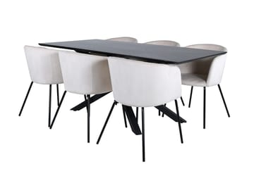 Svart - Svart, beige