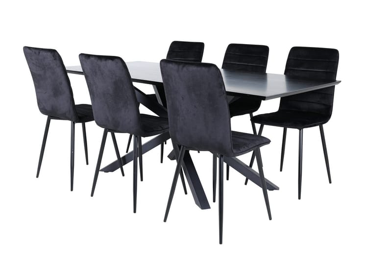 Piazza Matbord 190 cm med 6 Windu Matstol - Möbler - Matplats - Matgrupp & matbord med stolar