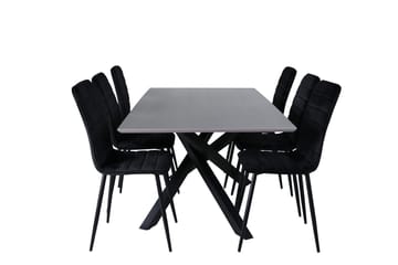 Piazza Matbord 190 cm med 6 Windu Matstol - Möbler - Matplats - Matgrupp & matbord med stolar