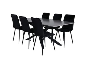 Piazza Matbord 190 cm med 6 Windu Matstol - Möbler - Matplats - Matgrupp & matbord med stolar