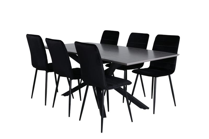 Piazza Matbord 190 cm med 6 Windu Matstol - Möbler - Matplats - Matgrupp & matbord med stolar