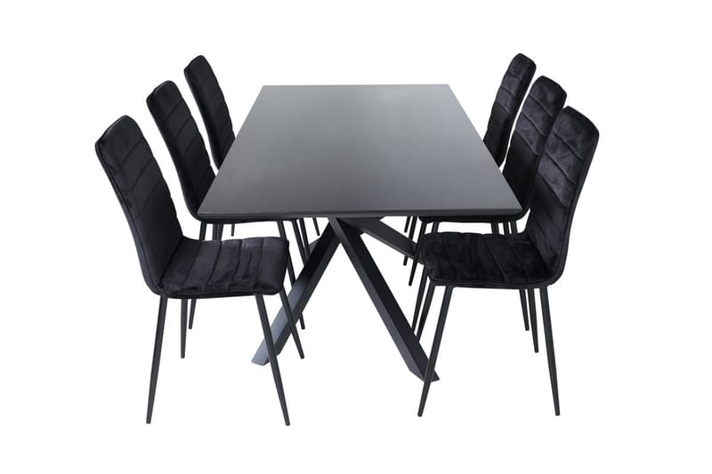 Piazza Matbord 190 cm med 6 Windu Matstol - Möbler - Matplats - Matgrupp & matbord med stolar
