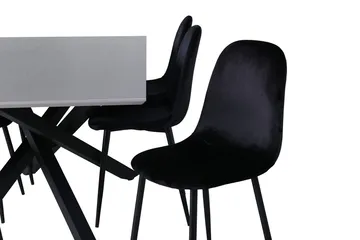 Piazza Matbord 190 cm med 6 Polar Köksstol - Möbler - Matplats - Matgrupp & matbord med stolar