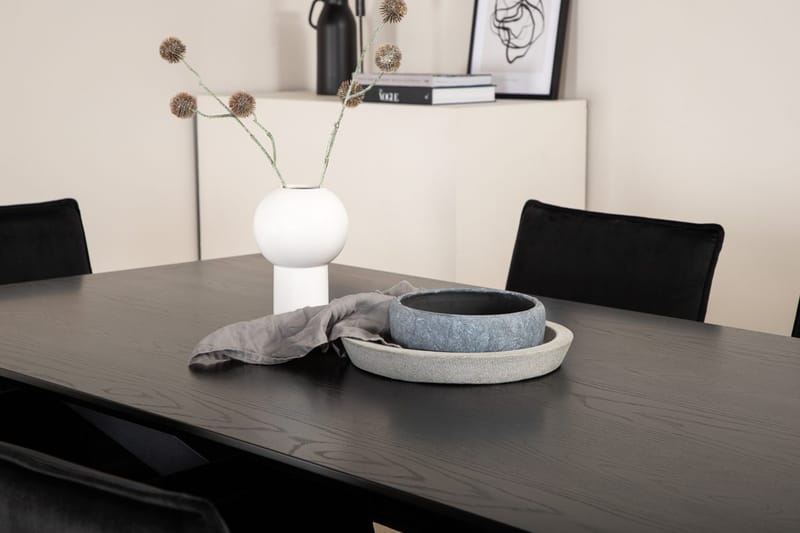 Piazza Matbord 190 cm med 6 Petra Karmstol - Möbler - Matplats - Matgrupp & matbord med stolar