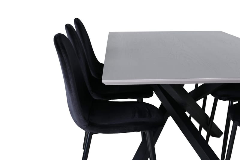 Piazza Matbord 190 cm med 6 Polar Köksstol - Möbler - Matplats - Matgrupp & matbord med stolar