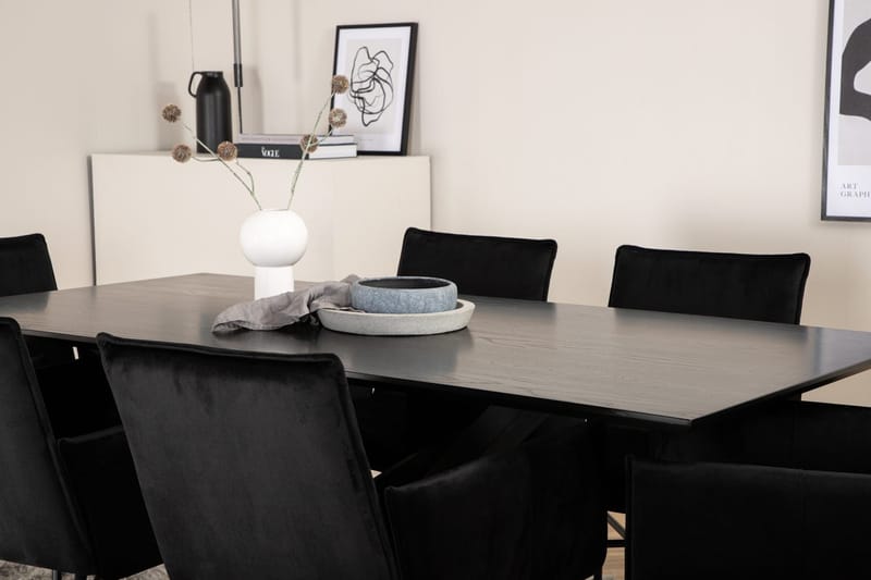 Piazza Matbord 190 cm med 6 Petra Karmstol - Möbler - Matplats - Matgrupp & matbord med stolar