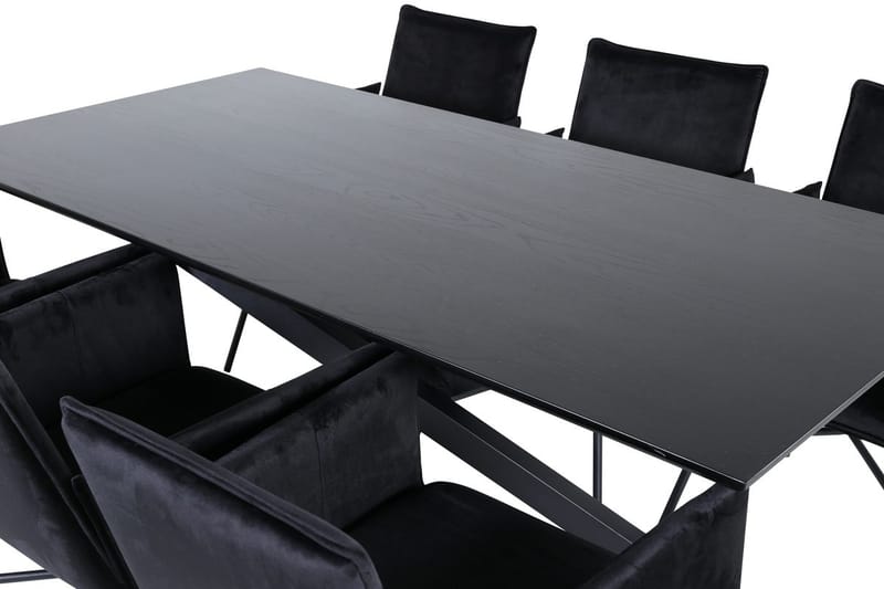 Piazza Matbord 190 cm med 6 Petra Karmstol - Möbler - Matplats - Matgrupp & matbord med stolar