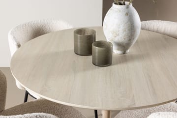 Plaza Matbord 100 cm med 4 Agnes Matstol - Möbler - Matplats - Matgrupp & matbord med stolar