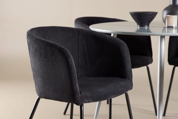 Plaza Matbord 100 cm med 4 Berit Karmstol - Möbler - Matplats - Matgrupp & matbord med stolar