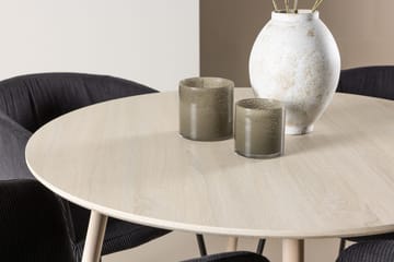 Plaza Matbord 100 cm med 4 Berit Karmstol - Möbler - Matplats - Matgrupp & matbord med stolar