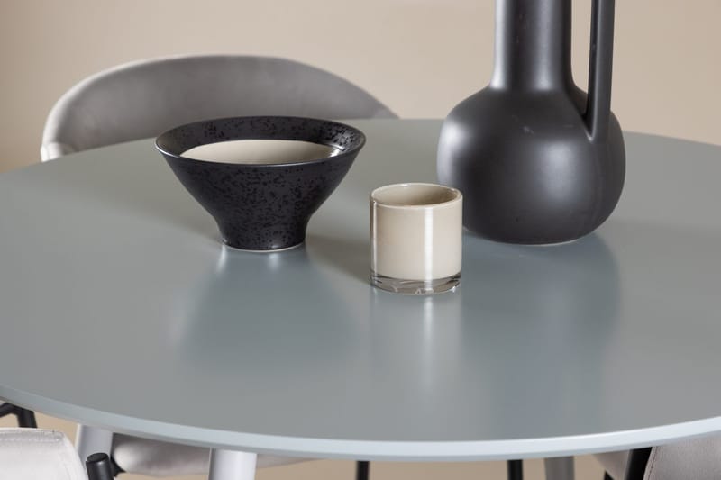 Plaza Matbord 100 cm med 4 Evelina Karmstol - Möbler - Matplats - Matgrupp & matbord med stolar