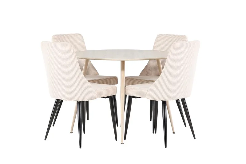 Plaza Matbord 100 cm med 4 Leone Matstol - Möbler - Matplats - Matgrupp & matbord med stolar