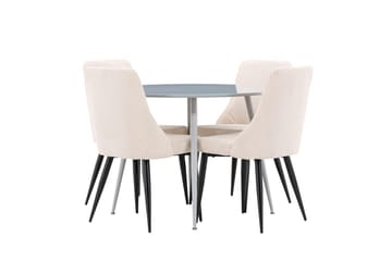 Plaza Matbord 100 cm med 4 Leone Matstol - Möbler - Matplats - Matgrupp & matbord med stolar