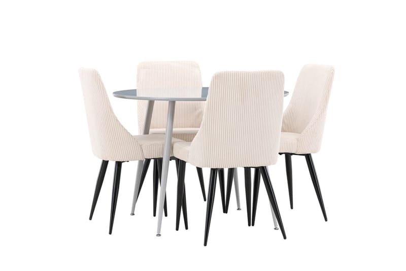 Plaza Matbord 100 cm med 4 Leone Matstol - Möbler - Matplats - Matgrupp & matbord med stolar