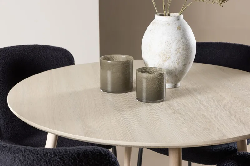 Plaza Matbord 100 cm med 4 Modesto Matstol - Möbler - Matplats - Matgrupp & matbord med stolar