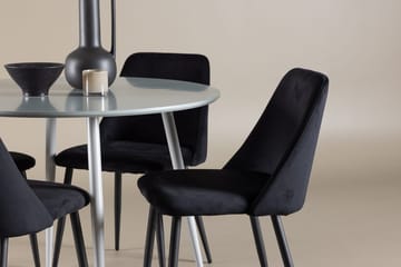 Plaza Matbord 100 cm med 4 Night Matstol - Möbler - Matplats - Matgrupp & matbord med stolar