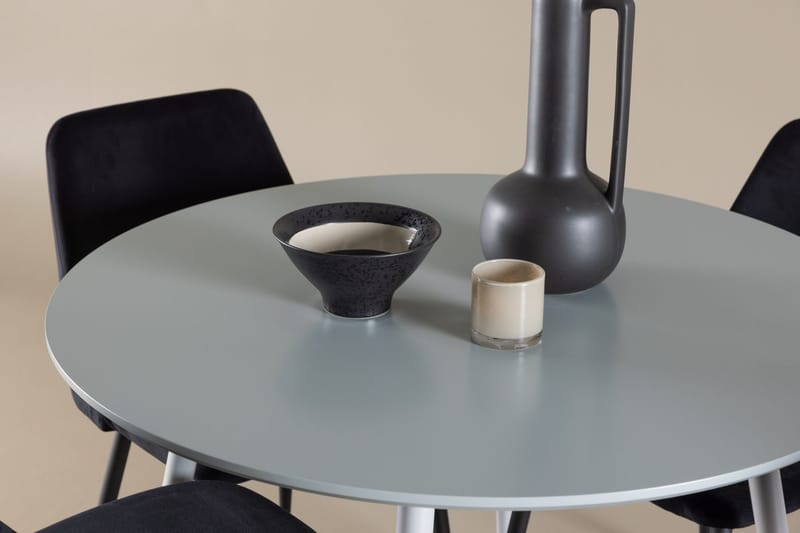 Plaza Matbord 100 cm med 4 Night Matstol - Möbler - Matplats - Matgrupp & matbord med stolar