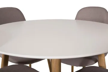 Plaza Matbord 100 cm med 4 Polar Matstol - Möbler - Matplats - Matgrupp & matbord med stolar